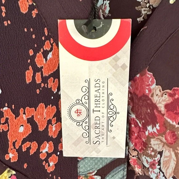 Sacred Threads Multicolor Floral Blouse - Picture 7 of 8